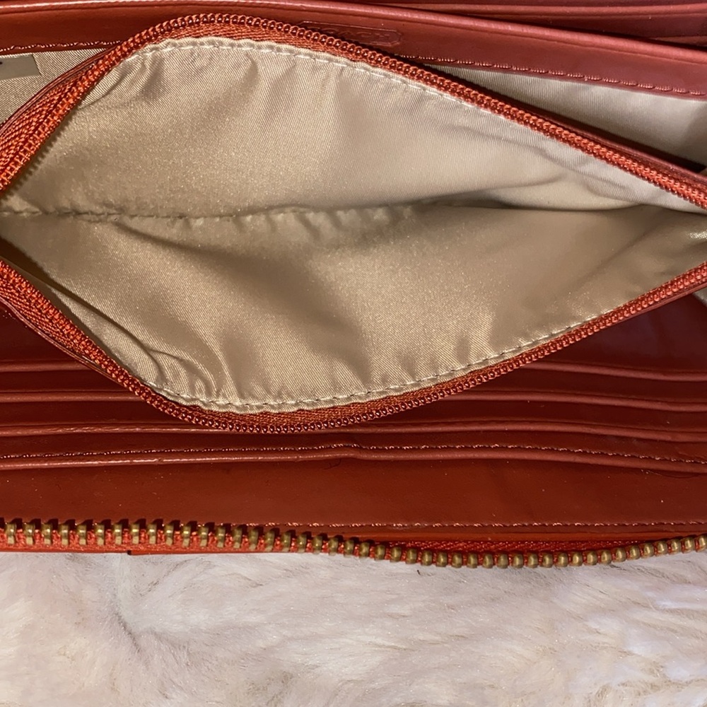 COACH ASHLEY LEATHER ZIP AROUND WALLET - Picture 10 of 12
